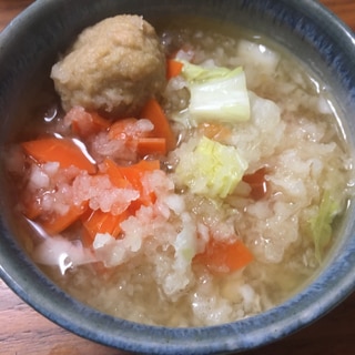 鶏団子のみぞれ鍋